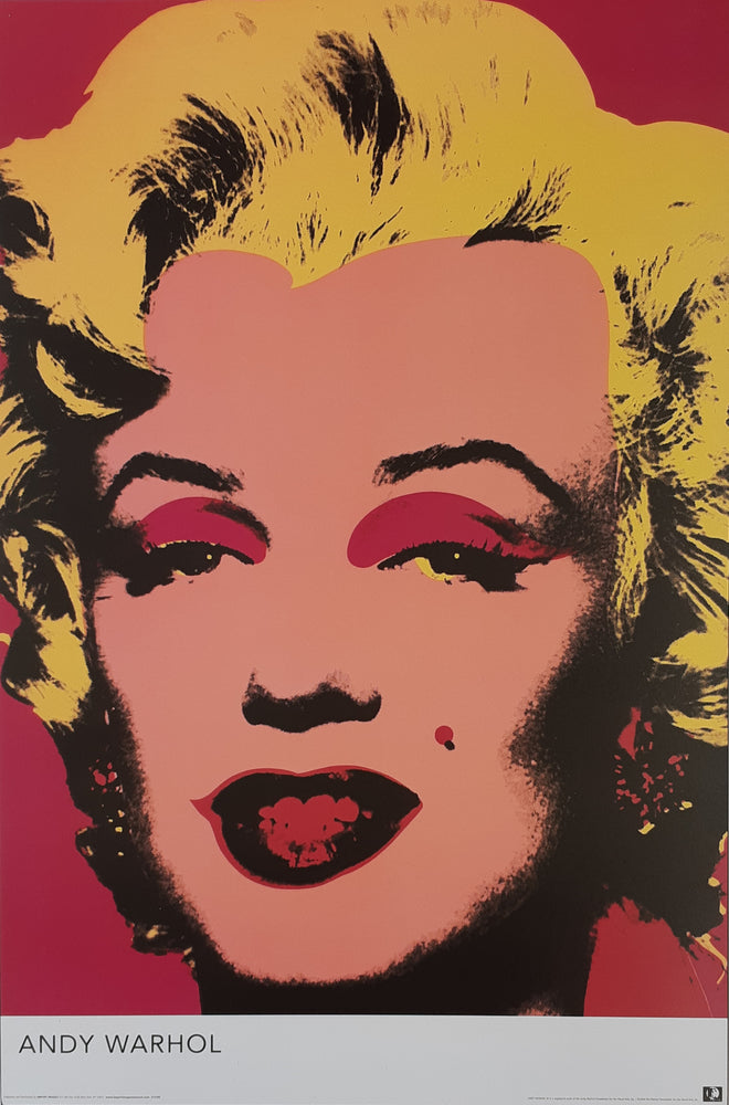 Andy Warhol Marilyn Monroe Pop Art 1967 Maxi Art Poster Blockmount