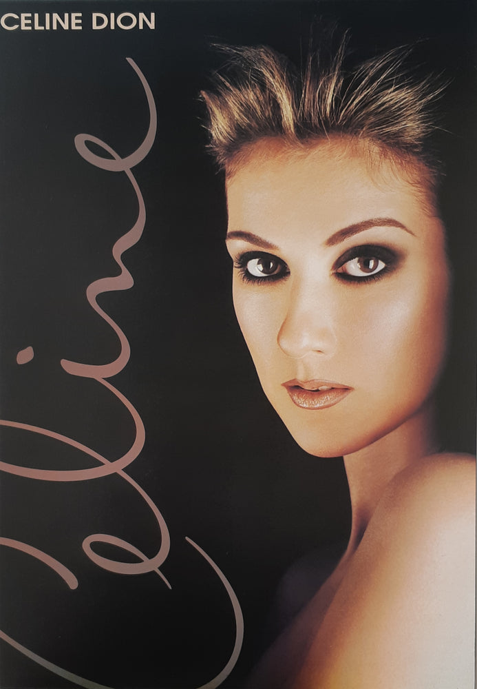 Celine Dion Let's Talk About Love Vintage Maxi Poster Blockmount