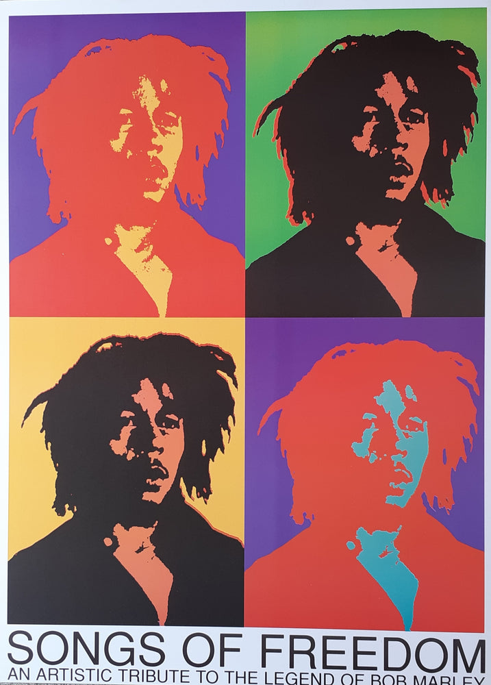 Bob Marley Pop Art Songs Of Freedom Maxi Poster Blockmount