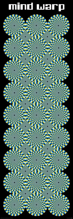 Mind Warp Trippy Optical Illusion 158x53cm Door Poster
