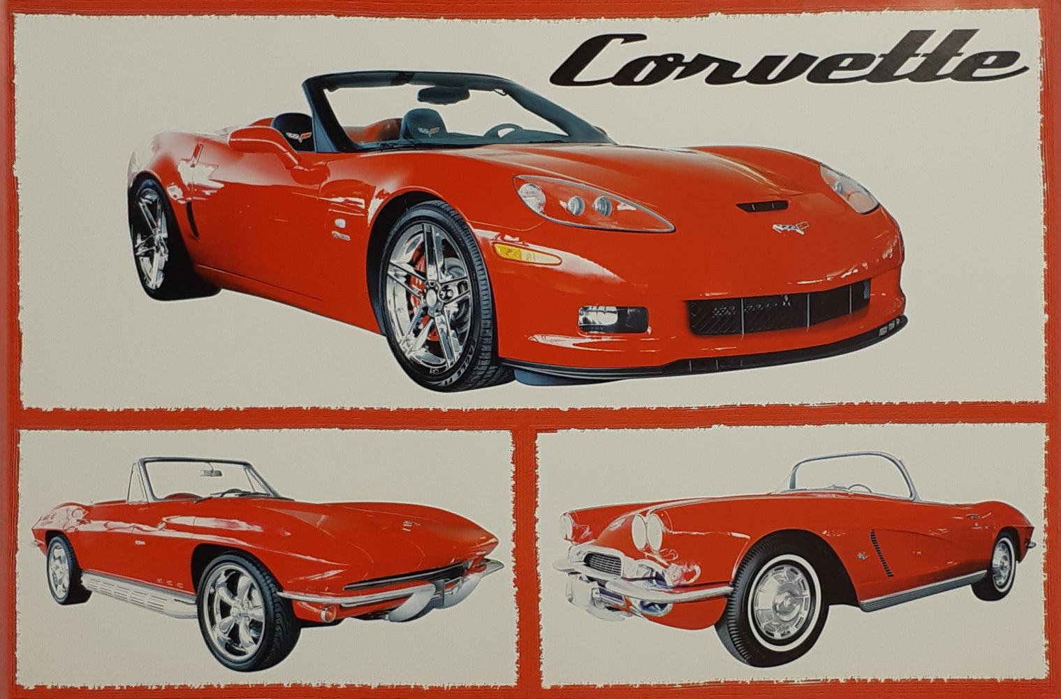 Fabulous Corvettes Montage Maxi Poster