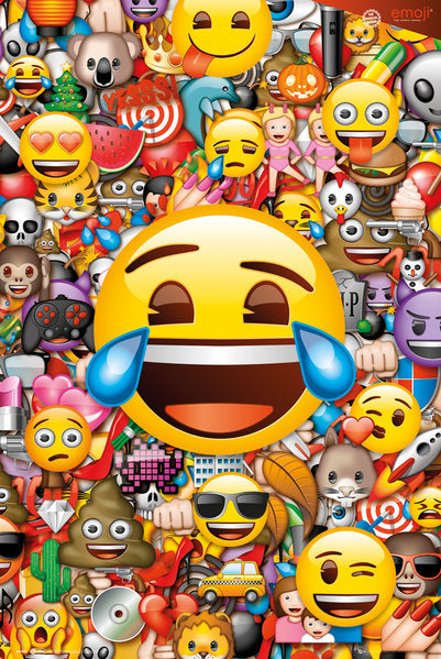 Emoji Collage Maxi Poster