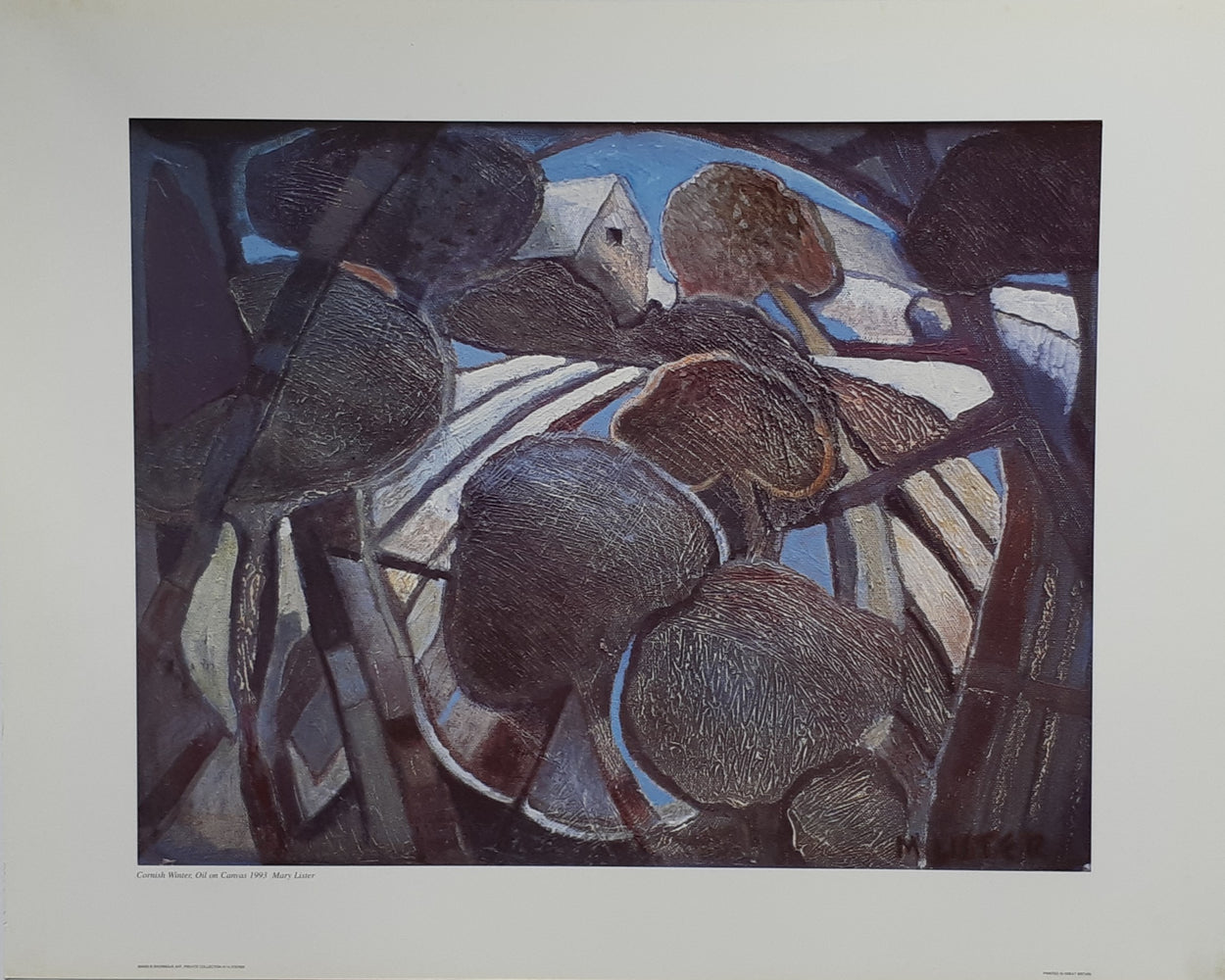 Mary Lister Cornish Winter 1993 40x50cm Art Print