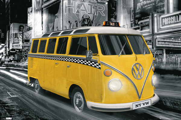 Volkswagen Combi New York Taxi Maxi Poster