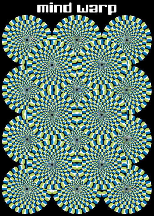 Mind Warp Trippy Fractal Maxi Poster