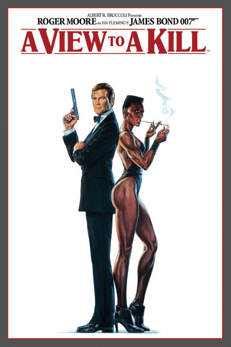 James Bond A View To A Kill White Maxi Poster