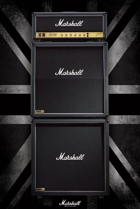Marshall Amplifier Stack Maxi Poster