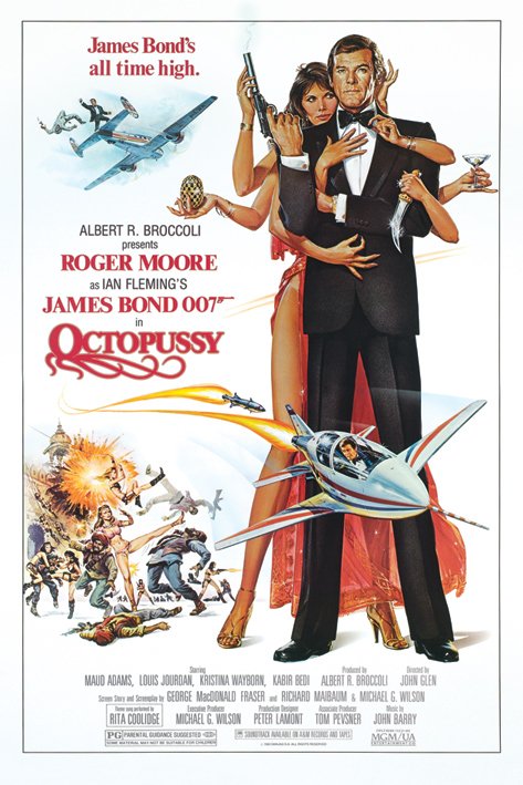 James Bond Octopussy Portrait Maxi Poster