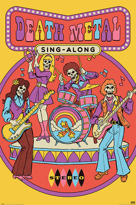 Steven Rhodes Death Metal Sing-Along Maxi Poster