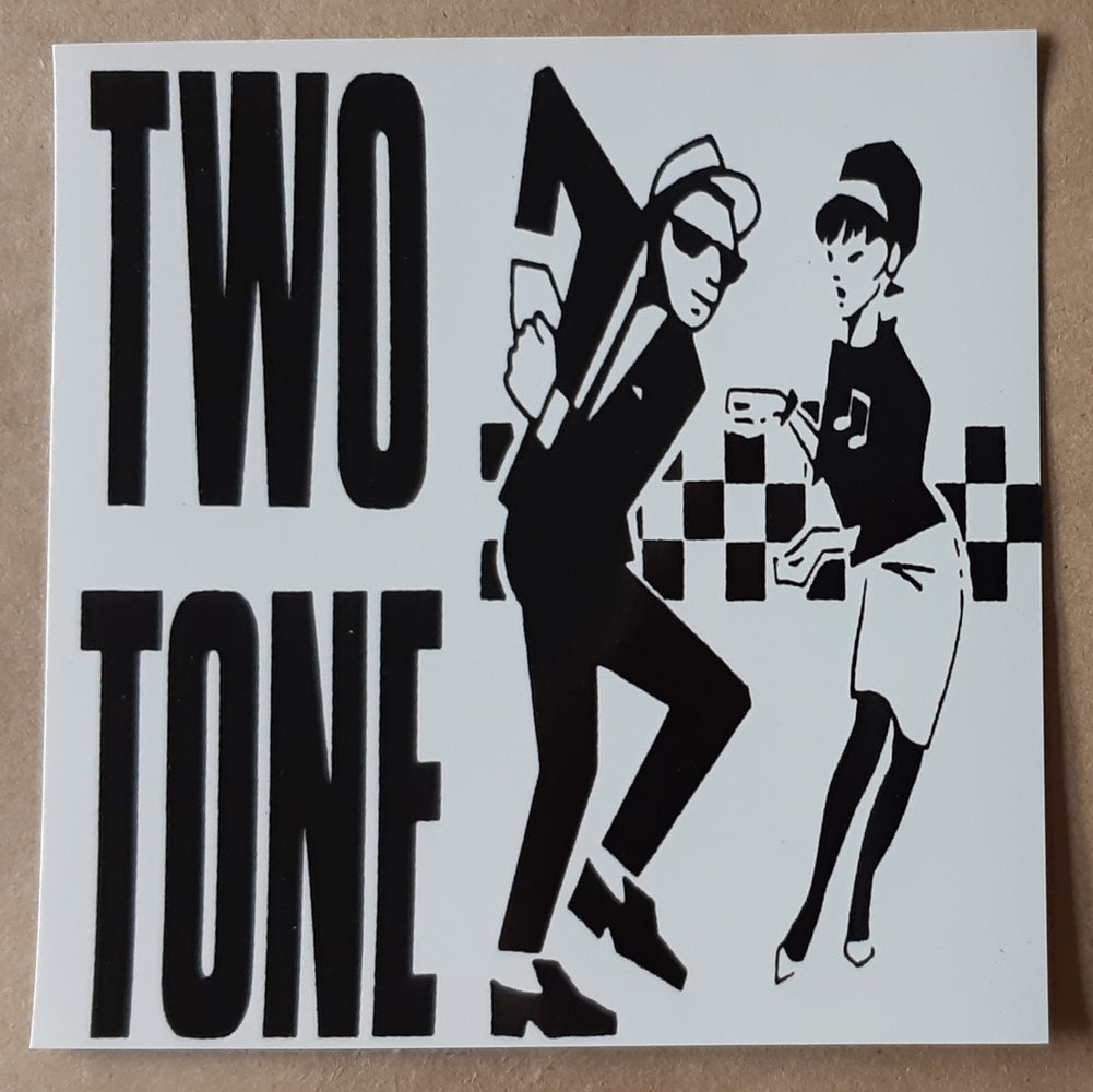 Two Tone Records Dancers 10cm Square Vinyl Sticker