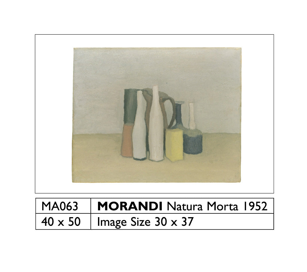 Giorgio Morandi Natura Morta 1952 40x50cm Art Print