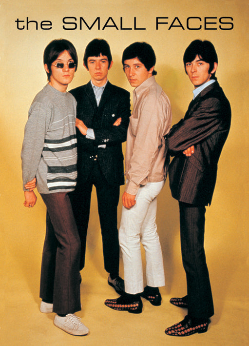 The Small Faces Band Standing Colour Vintage Maxi Poster Blockmount