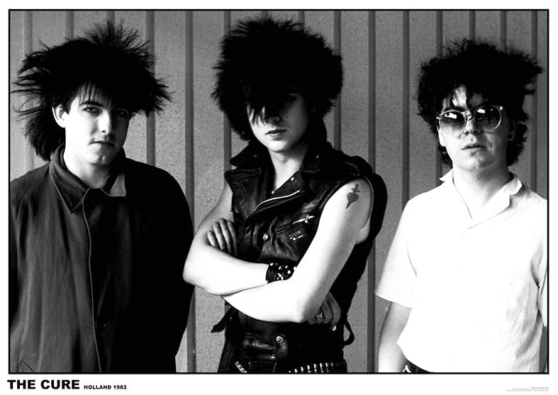 The Cure Holland Group 1982 B&W Maxi Poster