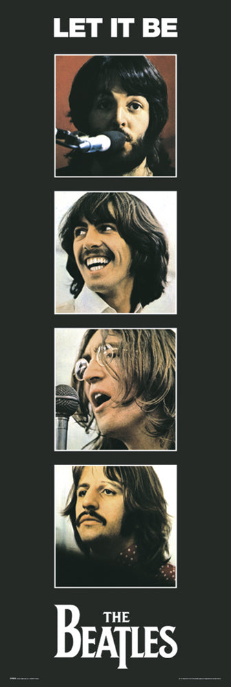 The Beatles Let It Be 158x53cm Vintage Door Poster