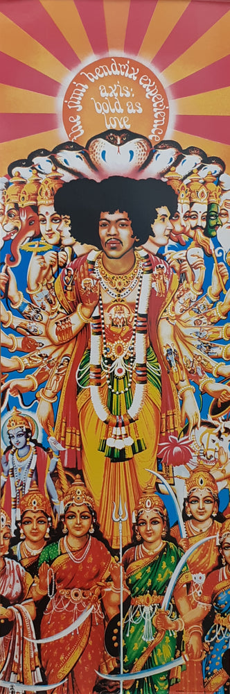 Jimi Hendrix Axis Bold As Love 158x53cm Rare Vintage Door Poster