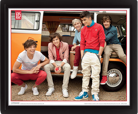 One Direction Camper Framed 10 x 8 inch 3D Lenticular Poster
