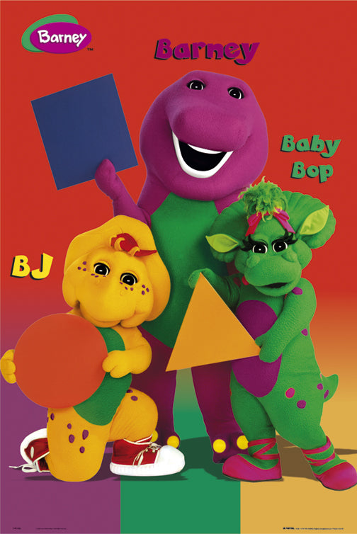 Barney and Friends Baby Bop and BJ Vintage Maxi Poster