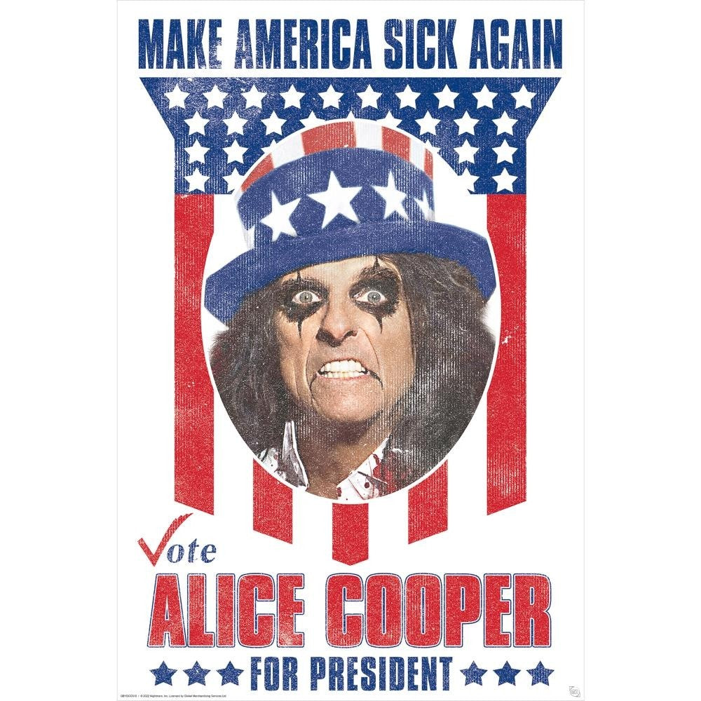 Alice Cooper For President Maxi Poster