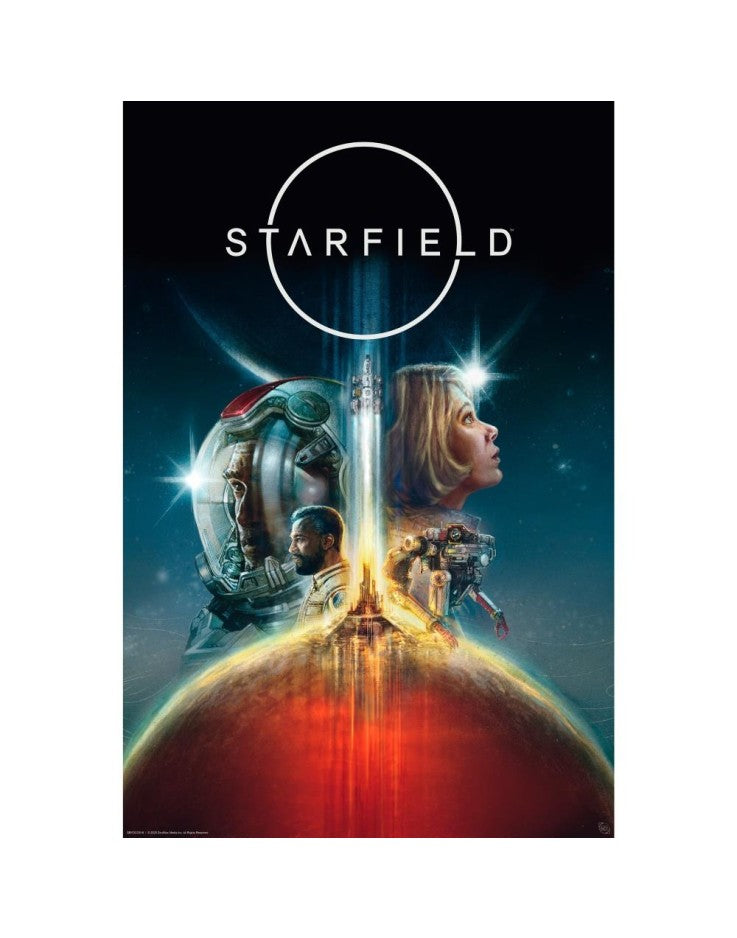 Starfield Journey Thru Space Key Art Gaming Maxi Poster
