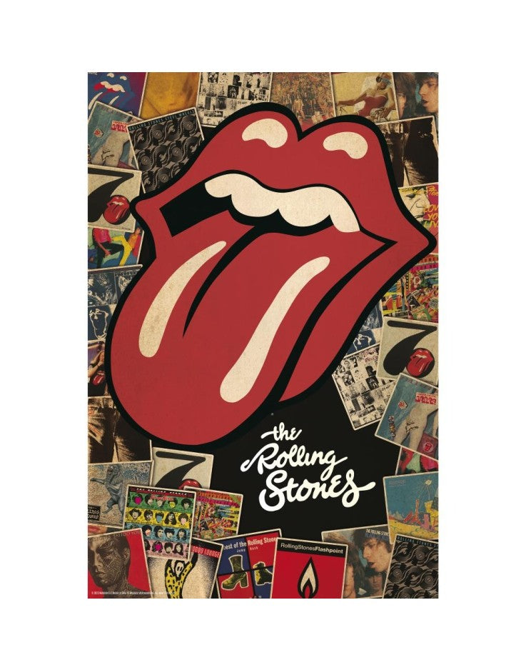 The Rolling Stones Albums Collage & Logo Maxi Poster