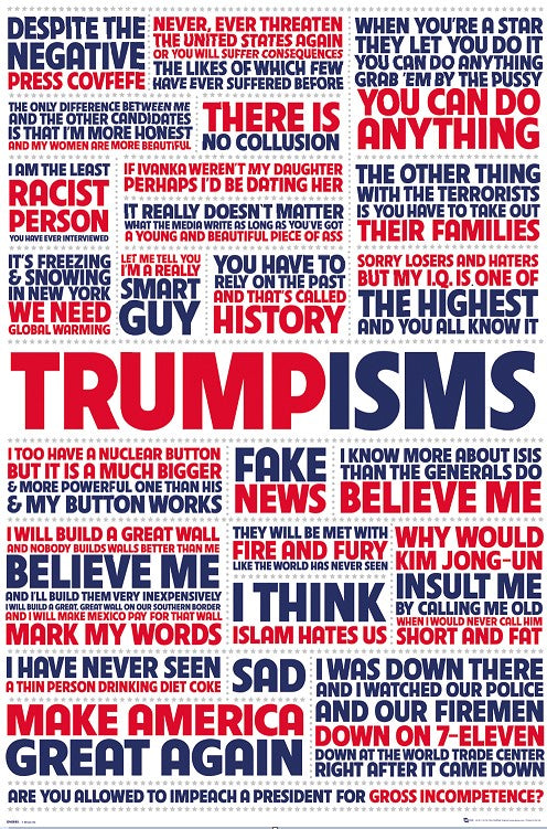 Donald Trump Trumpisms Word Of Wisdom From Donald Maxi Poster