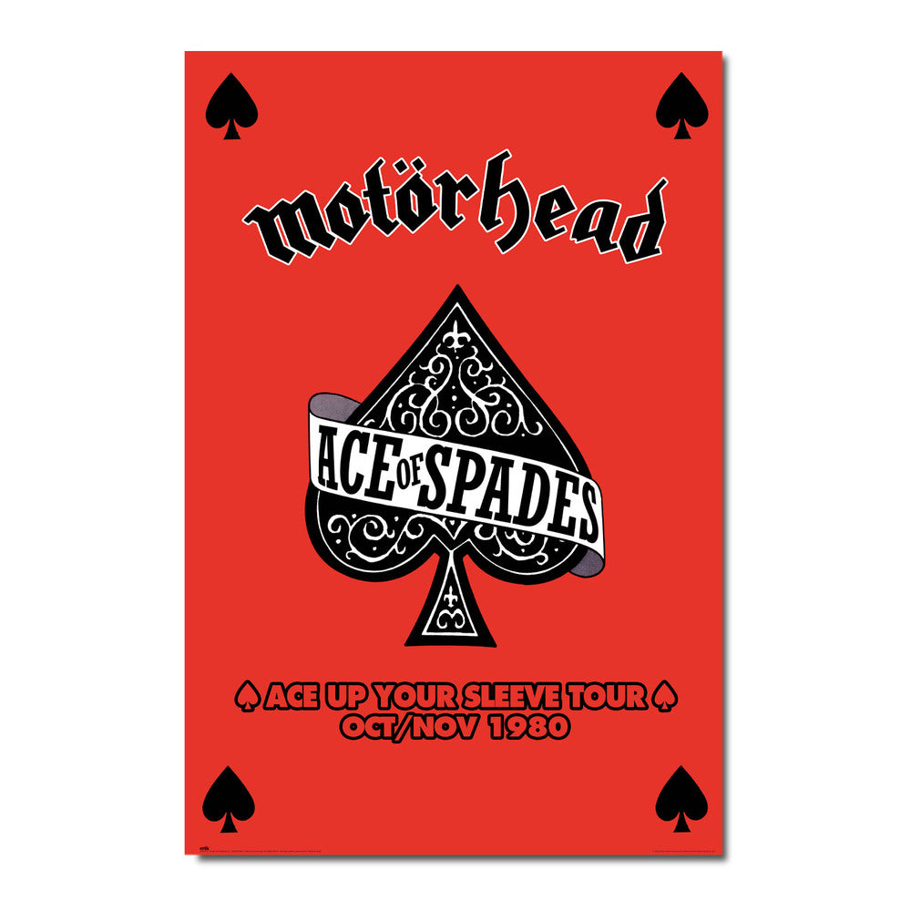 Motorhead Ace Up Your Sleeve Tour Oct / Nov 1980 Maxi Poster