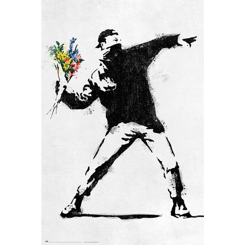 Banksy Flower Thrower Maxi Poster
