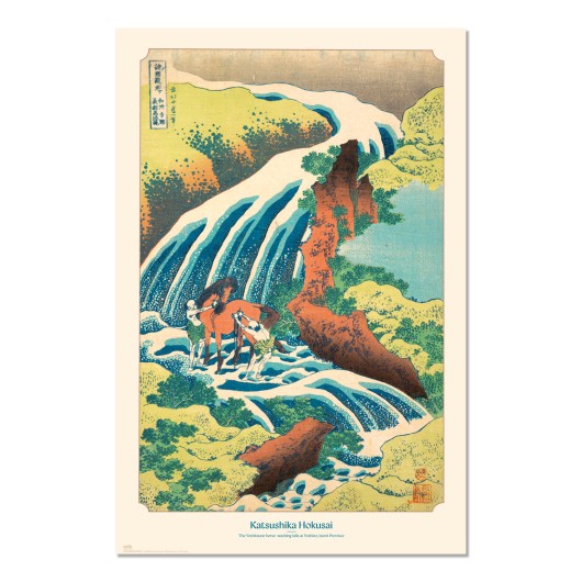 Hokusai Waterfall At Yoshino Art Maxi Poster