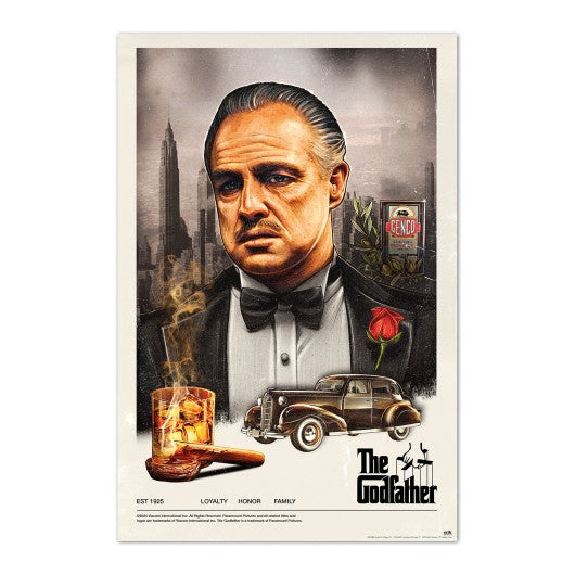 The Godfather Montage Loyalty Honor Family Maxi Poster
