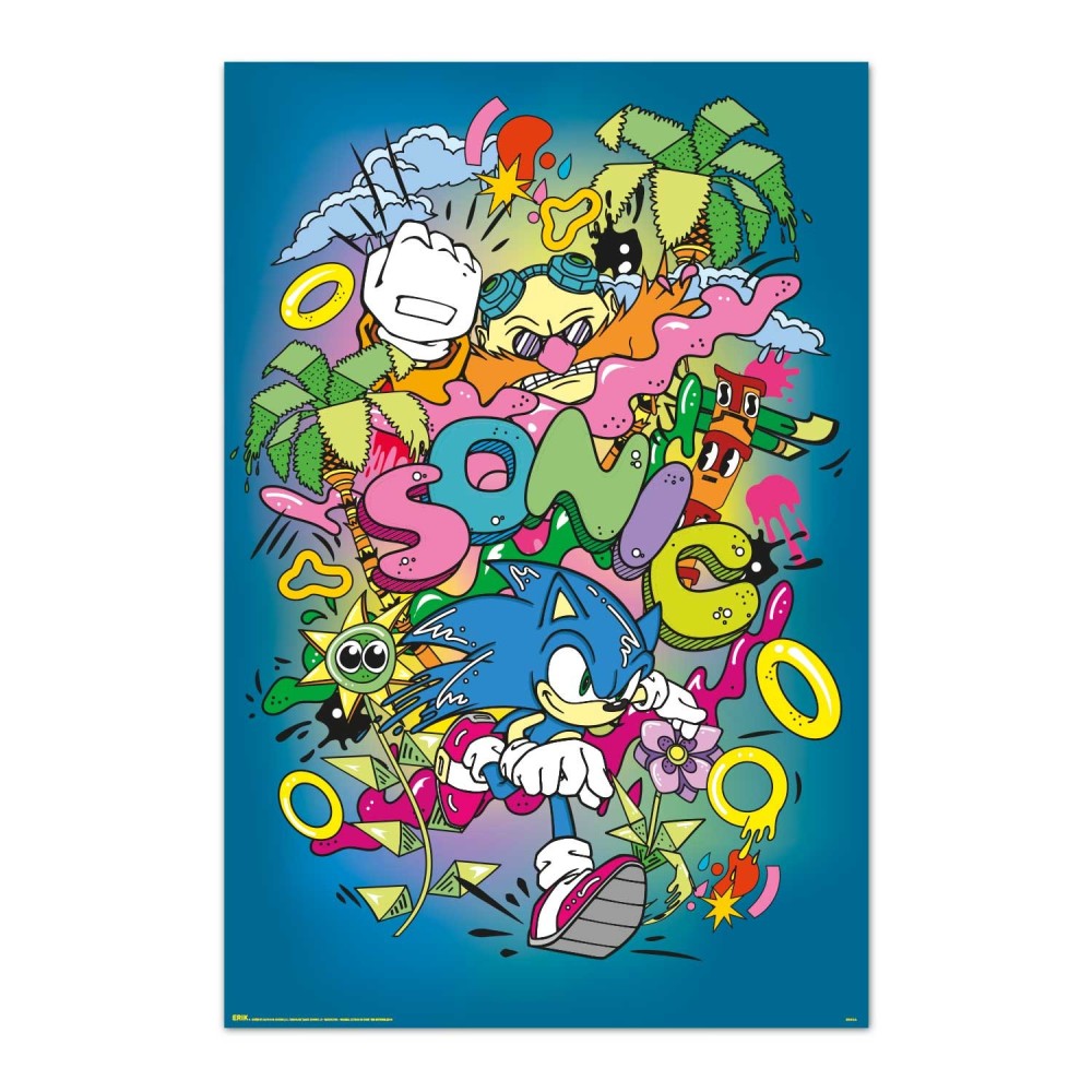 Sonic The Hedgehog Pop Gaming Maxi Poster