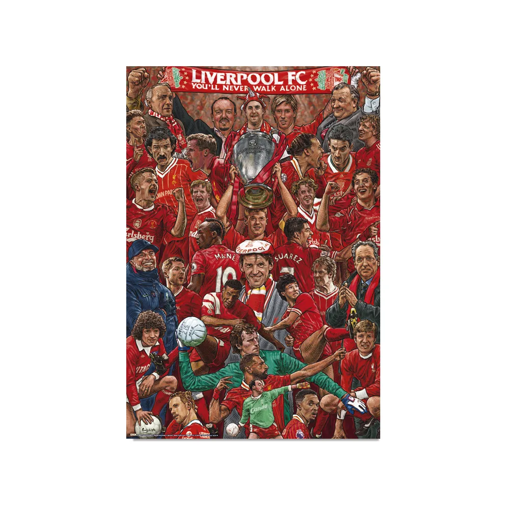 Liverpool FC Legends Montage Large Colour Maxi Poster