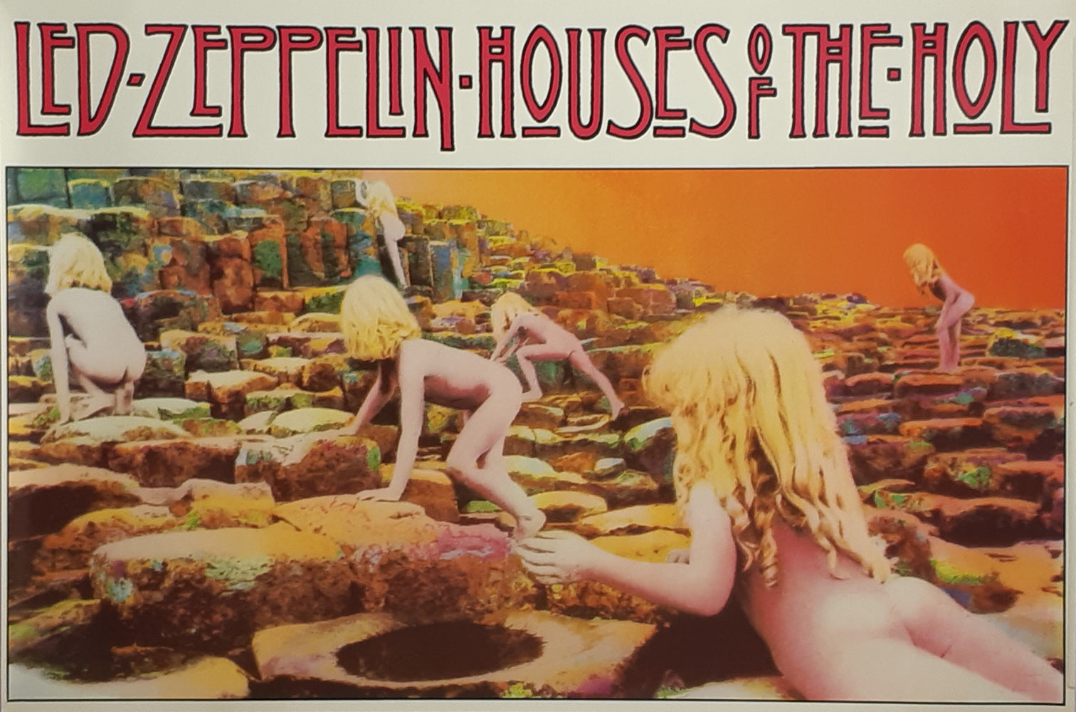 Led Zeppelin Houses Of The Holy Rare 90's Era Vintage 104x154cm Giant Poster