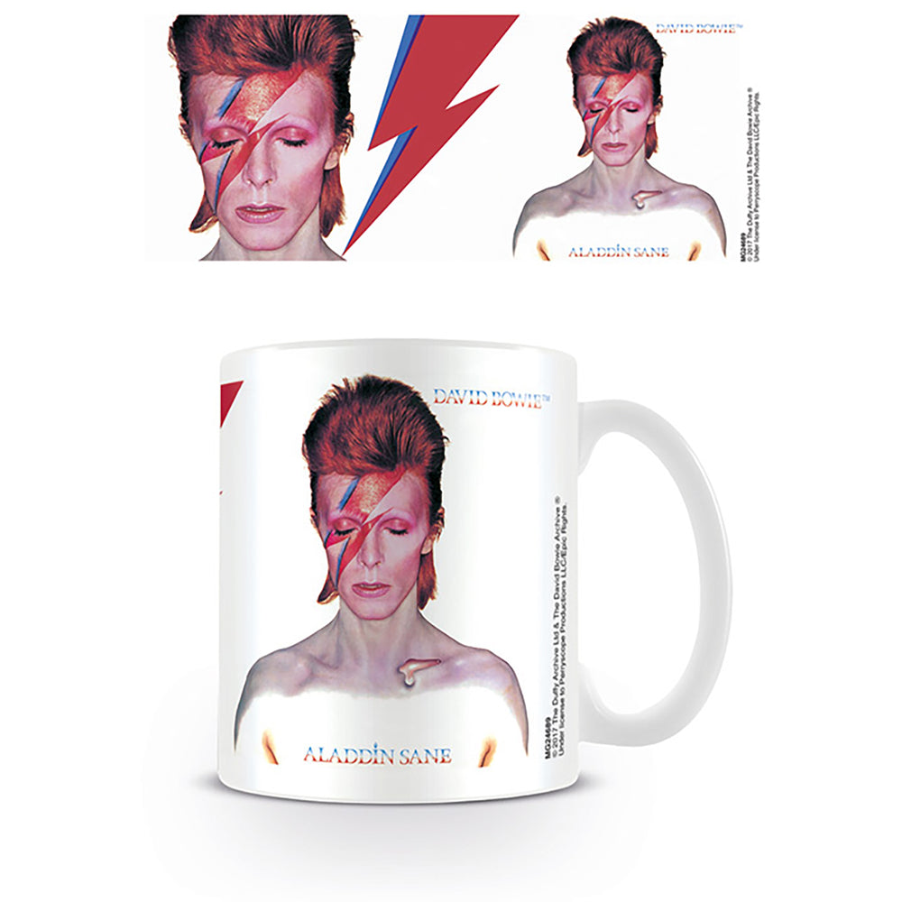 David Bowie Aladdin Sane White Ceramic Coffee Mug