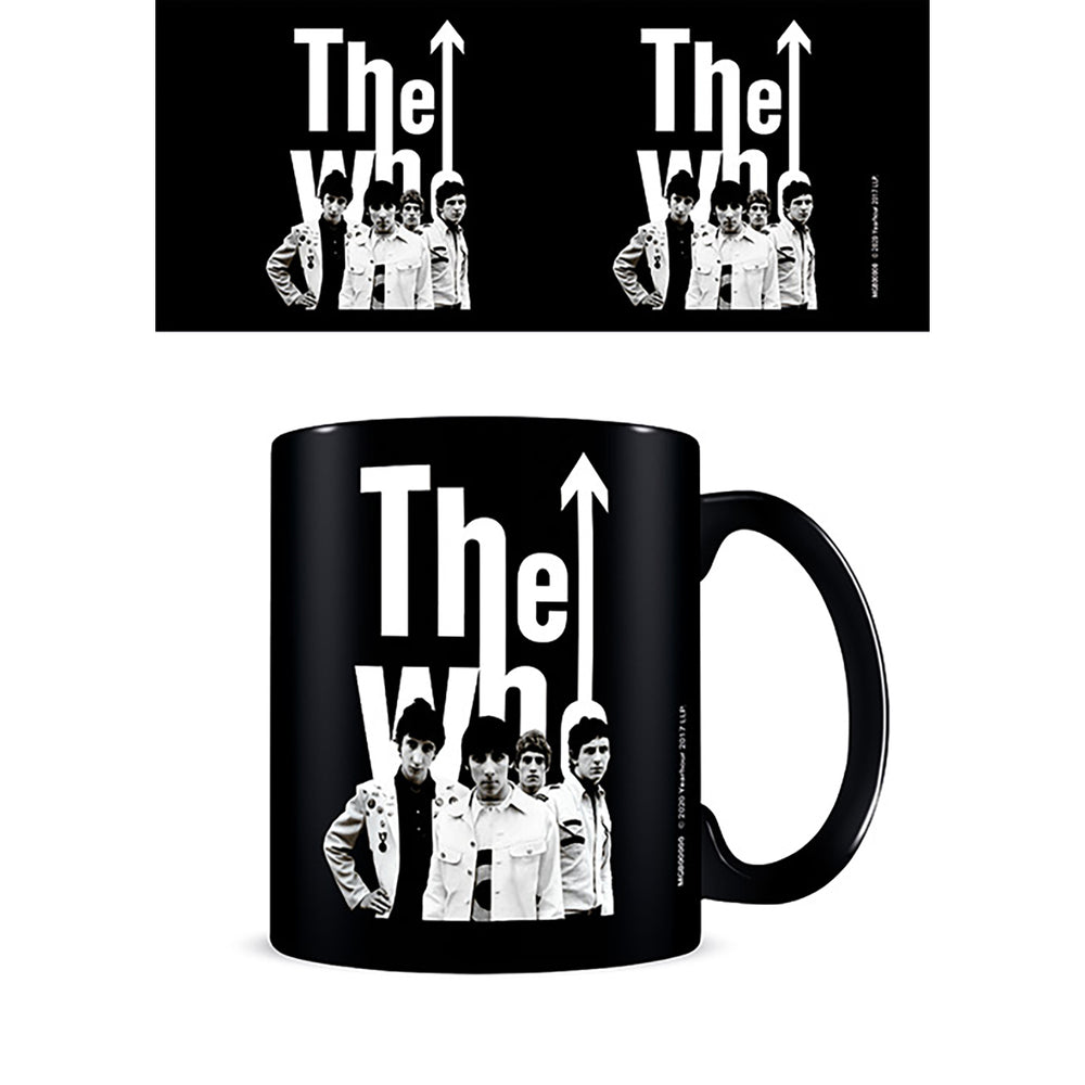 The Who 1964 Group Pic Black Ceramic Coffee Mug