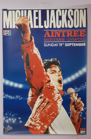 Michael Jackson Bad World Tour Sept 1988 Aintree Liverpool 102x152cm Giant Poster