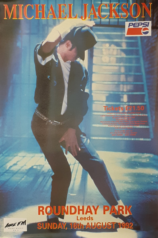 Michael Jackson Roundhay Park Leeds 1992 Dangerous Tour 102x152cm Giant Poster