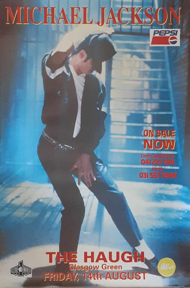 Michael Jackson The Haugh Glasgow Green 1992 Tour 102x152cm Giant Poster