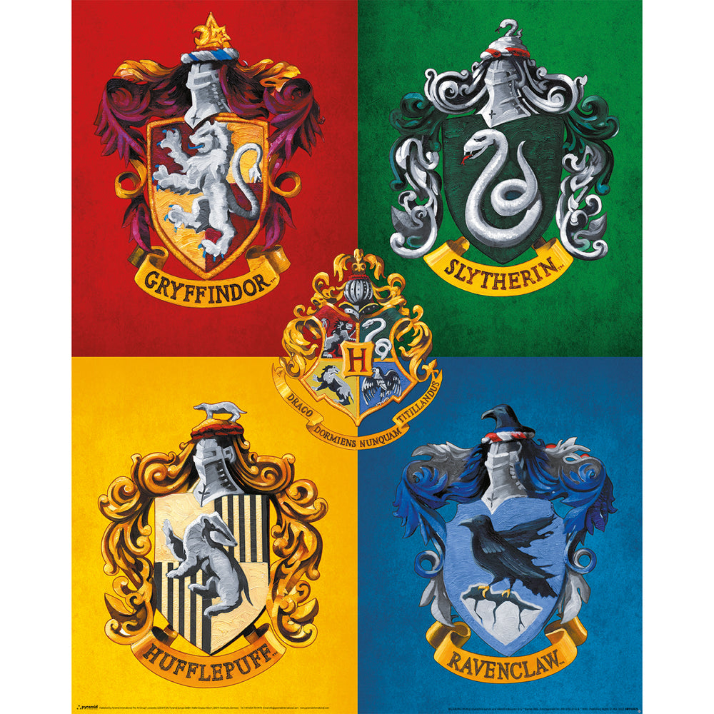 Harry Potter House Crests 40x50cm Mini Poster