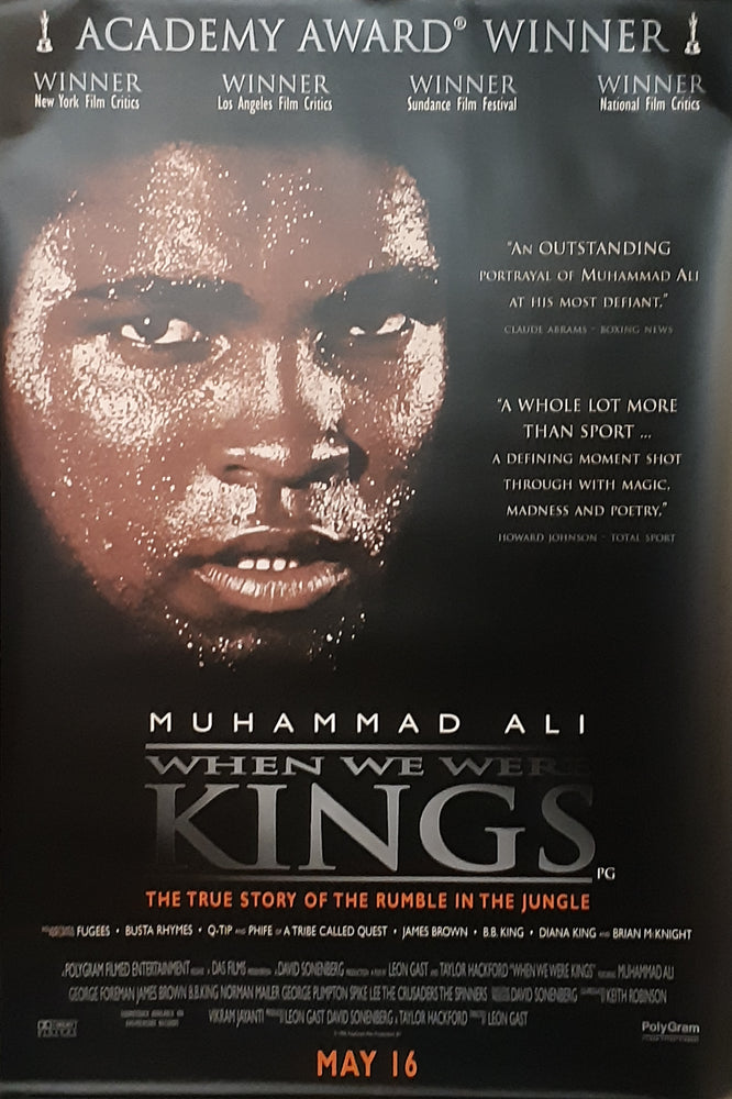 Muhammad Ali When We Were Kings Movie 100x152cm Giant UK Promo Poster