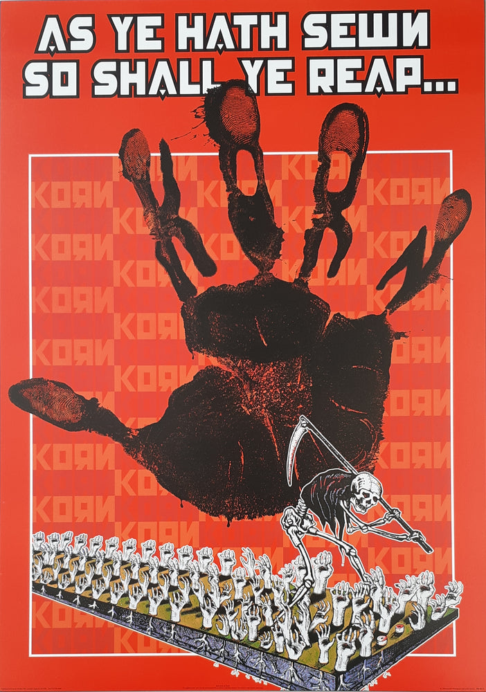 Korn As Ye Hath Sewn Emek The Reaper Vintage Maxi Poster Blockmount