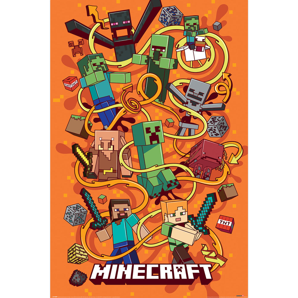Minecraft Funtage Montage Gaming Maxi Poster