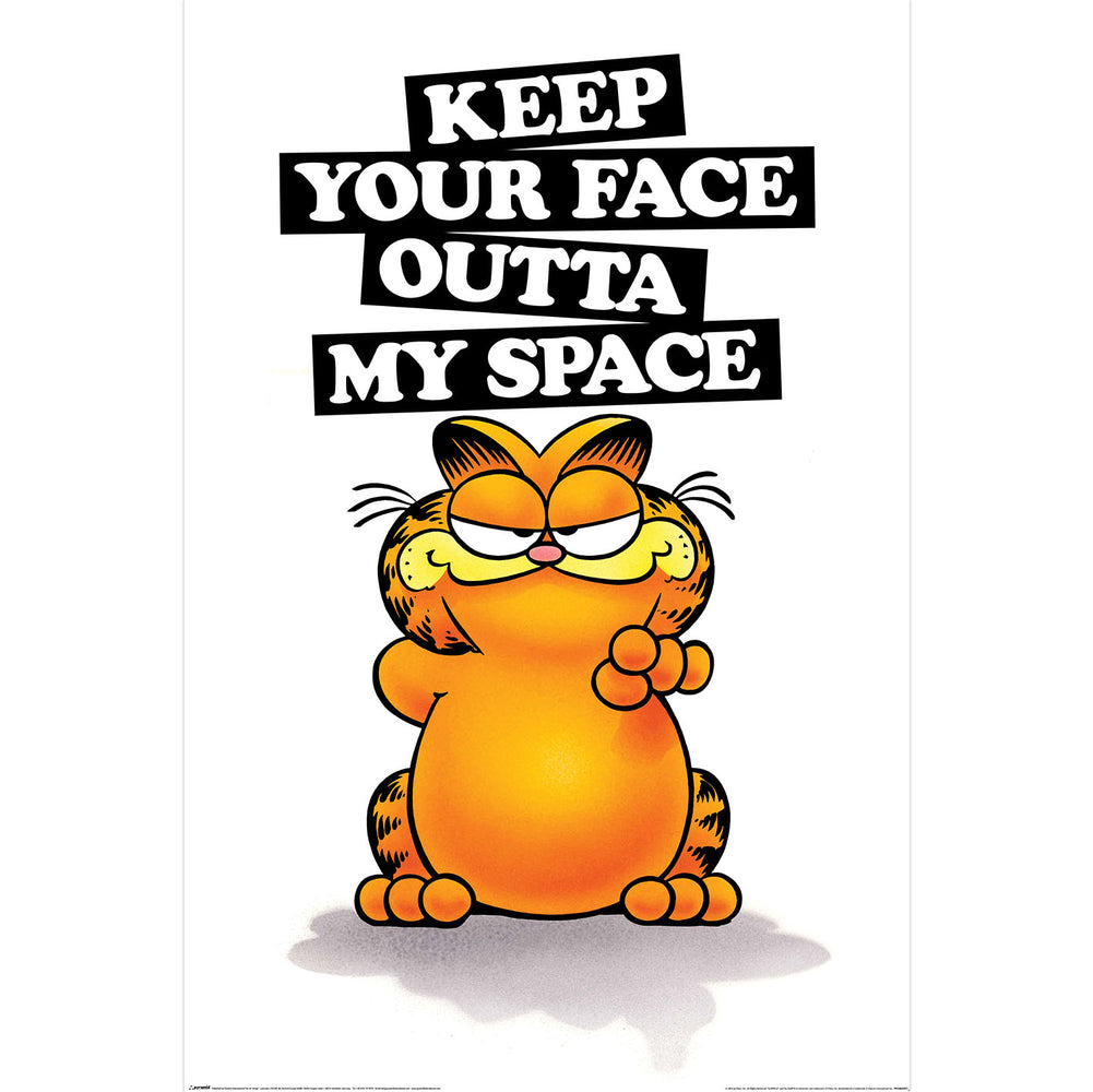 Garfield Keep Your Face Outta My Space Large Maxi Poster