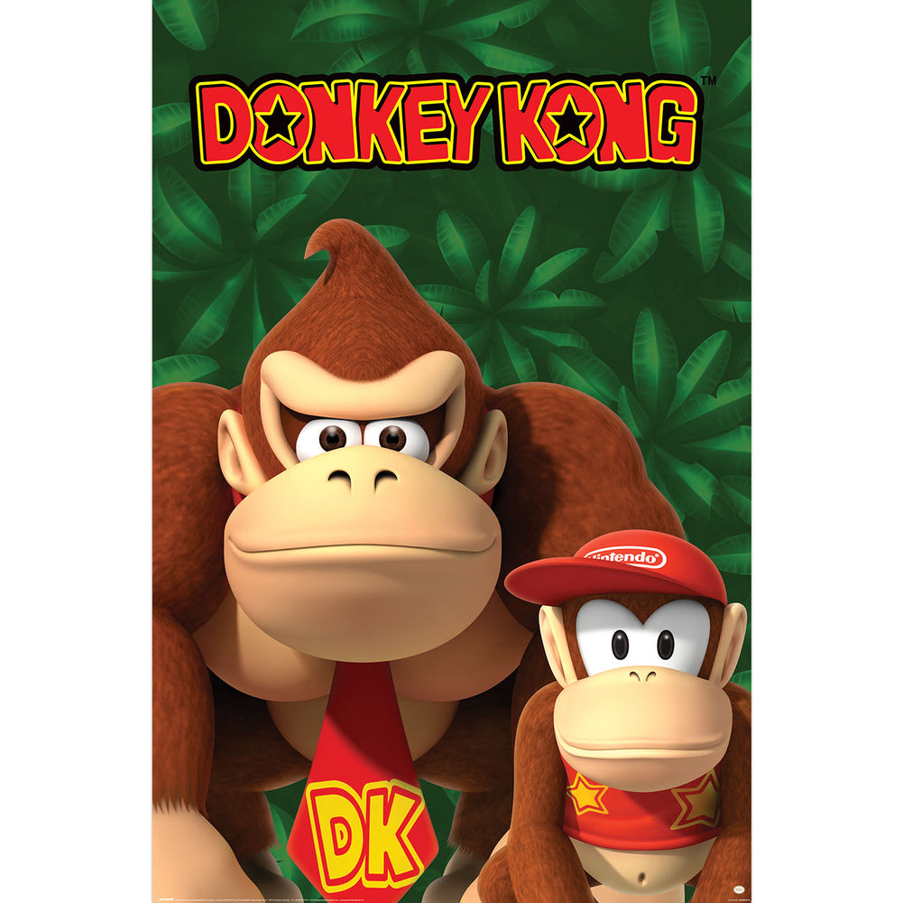 Donkey Kong And Diddy Kong Large Gaming Maxi Poster