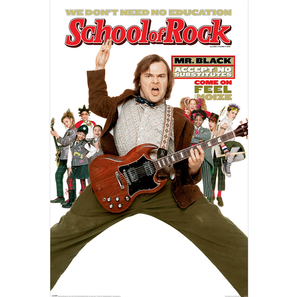 School Of Rock Film Score Maxi Poster