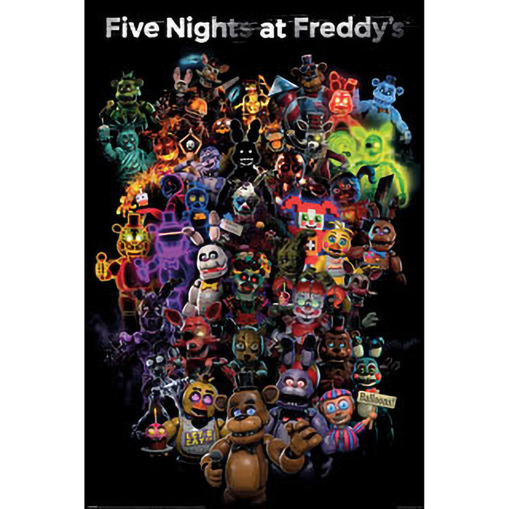 Five Nights At Freddy's Collage Gaming Maxi Poster