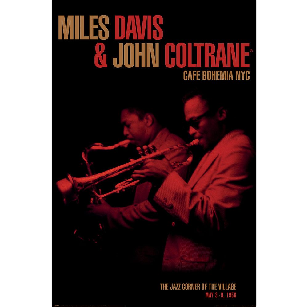 Miles Davis & John Coltrane Cafe Bohemia NYC May 1956 Maxi Poster