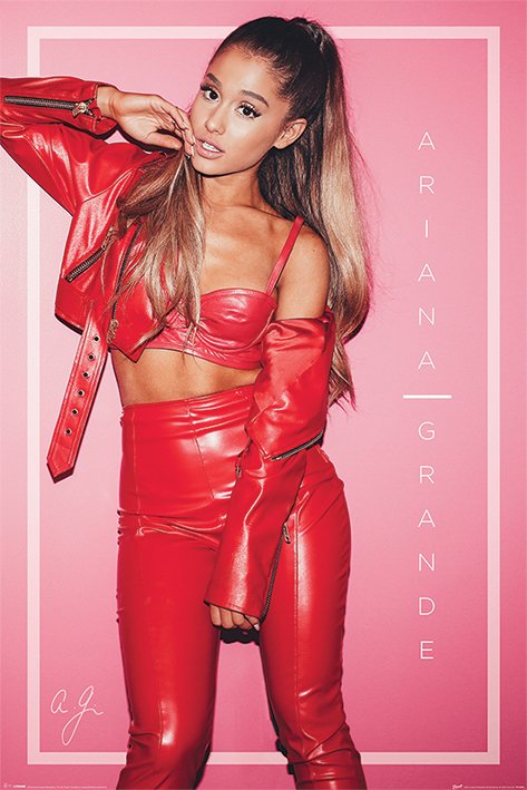 Ariana Grande Red Maxi Poster