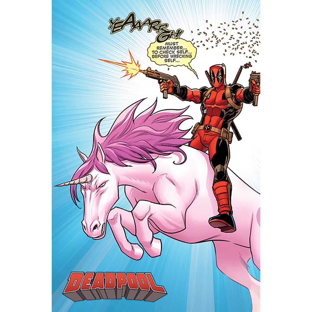 Deadpool Unicorn Maxi Poster