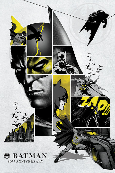 Batman 80th Anniversary Collage Maxi Poster