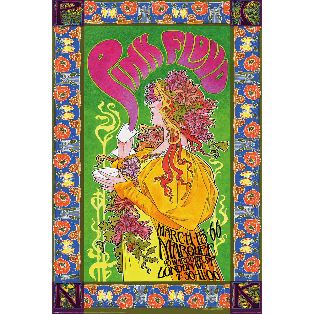 Pink Floyd Marquee London UK Gig March 15th 1966 Maxi Poster